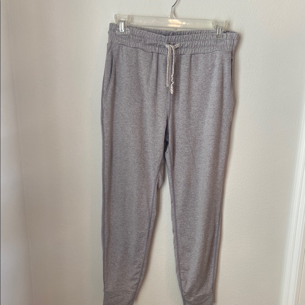 Vuori Performance Jogger Heather Gray Drawstring Athletic Pants Small